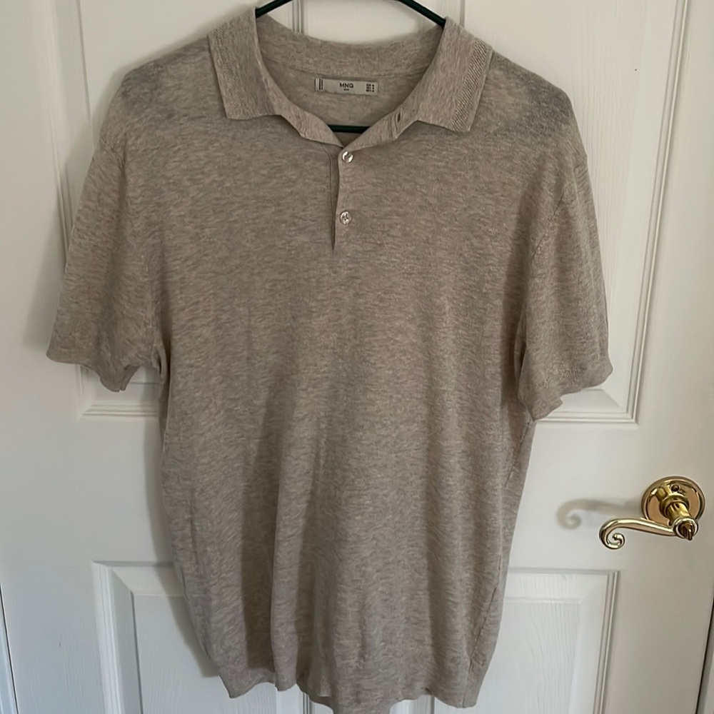 Mango Man Polo - Cream US Size S